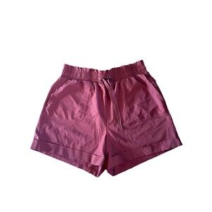 Danskin Ladies' Woven Paperbag Short M